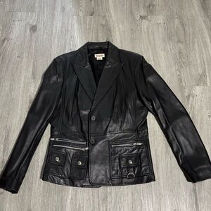 Vintage Michael Kors Womens Leather Jacket